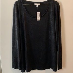 Dress Barn XL Sheer Longsleeve Top